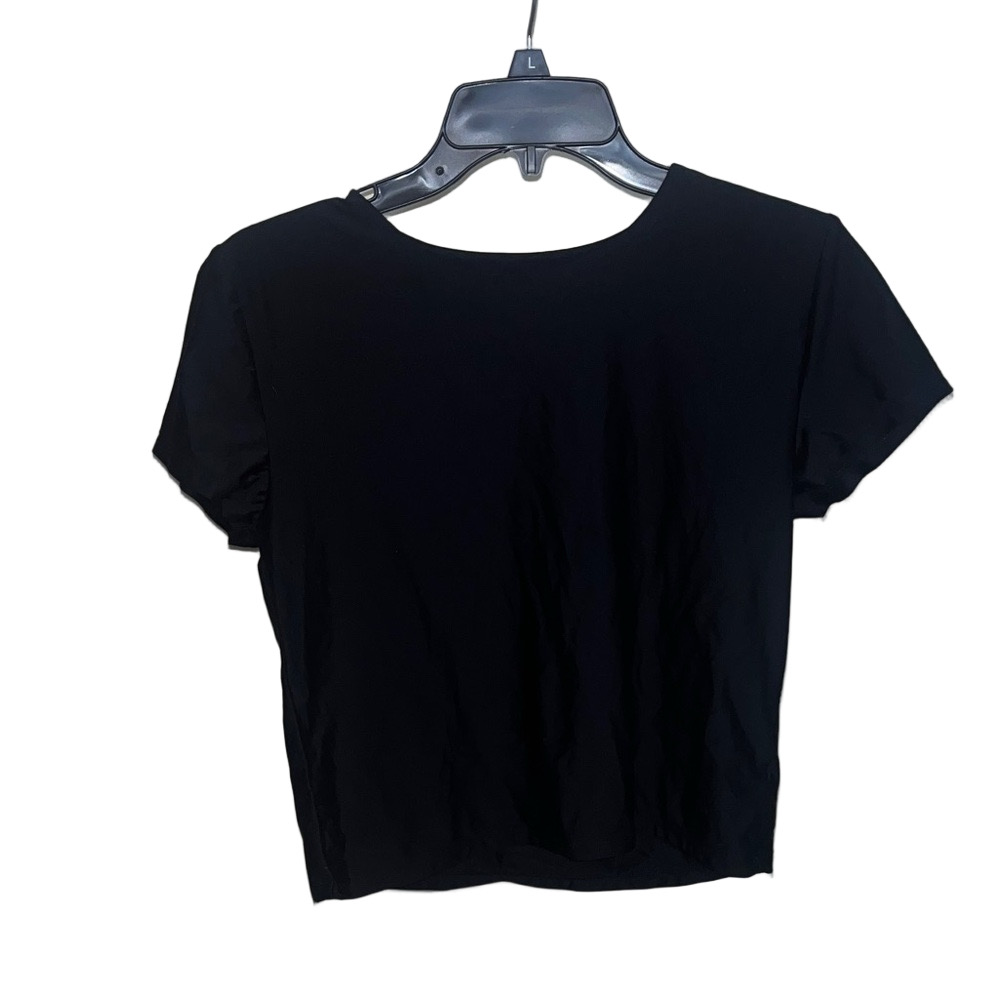 Wild Fable Black Short Sleeve cropped tee shirt - Picture 2 of 6
